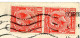 PERFIN GRANDE BRETAGNE CP 1923 SCARBOROUGH SUR TIMBRE PERFORE  PERFIN " L " VOIR LES SCANS - Brieven En Documenten