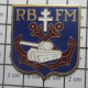 713c Pin's Pins / Beau Et Rare / MILITARIA / RB FM CHAR CROIX DE LORRAINE ANCRES DE MARINE - Armee