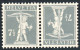 Schweiz Suisse 1918: "Fils De Tell" (7 1/2) Kehrdruck Tete-bêche Zu K12 Mi K11 * Falzspur Trace MLH (Zu CHF 45.00 -50%) - Tête-bêche