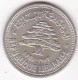 Liban 50 Piastre 1952 , En Argent, KM# 17, Superbe . - Libano