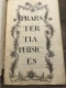 Manuscrit De Physique En Latin  XVIIIeme , XIXeme Siècle ? - Manuscripts