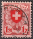 Schweiz Suisse 1924: Variante HFLVETIA Zu 164.2.01 Mi 195 Abart Yv 209 Variété Mit Stempel VEVEY 1 (Zumstein CHF 120.00) - Errors & Oddities
