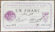Billet 1 Franc Chambre De Commerce D'ALGER - 1914 Nécessité  Série 463 - Algérie - Algeria