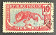 FRCG052U5 - Leopard - 10 C Used Stamp - Middle Congo - 1907 - Usados