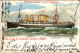 T2/T3 1908 Norddeutscher Lloyd Bremen, Gruss Von Bord Des Schnelldampfers "Kronprinz Wilhelm" Litho (EK) - Non Classés