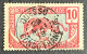 FRCG052UC - Leopard - 10 C Used Stamp - Middle Congo - 1907 - Oblitérés