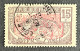 FRCG053U - Leopard - 15 C Used Stamp - Middle Congo - 1907 - Used Stamps