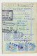 Greece Griechenland 5 Consular Fiscal Revenue Stamps, On Bulgarian Passport Page 1996, Fragment (189) - Fiscaux