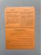 1960 - JOACHUM Pierre, Leuven - FICHE D'EVACUATION D'HABILLEMENT  / 1 Gpt Comb BPS 4 BSD - Documents