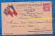 CPA Carte Postale Des Alliés & Timbre Arc De Triomphe & Flamme Loterie Nationale - 1945 - CHAMBERY Geneviève Reynaud WW2 - Libération