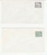 TRAIN  6c & 7c POSTAL STATIONERY Covers CANADA  Stamps Cover Railway - 1953-.... Elizabeth II