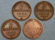 Preussen / Prussia • Lot  4x  3 Pfennig • See Details • German States / Allemagne États / Prusse • [24-608] - Collections