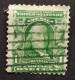 USA Benjamin Franklin 1 Cent Vert - 1903/1913 - Perforation Linéaire 12 - Usados