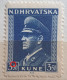 ANTE PAVELIĆ-3.50 K-ANTUIN STAMP-ERROR-DOT-NDH- CROATIA-1943 - Croazia