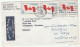 FLAG 1965 Kendra CANADA To STOCKPORT GB Redirected  GAISGILL  TEBAY Air Mail COVER Stamps Flags - Covers & Documents