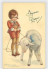 ILLUSTRATEUR .BOMPARD.JOYEUSES PAQUES.ENFANT ET SON MOUTON - Bompard, S.