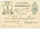 ILLUSTRATEURS.n°21183.GENRE MUCHA.LOTION AMMONIALIS ANTI PELLICULAIRE.12 X 9cm - Mucha, Alphonse