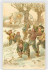 ILLUSTRATEURS.ENFANTS JOUANTS DANS LA NEIGE AU VILLAGE.CP GAUFFREE - Avant 1900