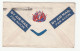 1944  COVER  4  Airmail Labels ,  Emblem  On The Back  (military?) CANADA Air Mail Nanaimo To GB Stamps Flag - Storia Postale