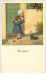 ILLUSTRATEURS.n°31388.PAULI EBNER.LA PEUR.ENFANT AYANT PEUR D'UN PETIT CHIEN NOIR - Ebner, Pauli