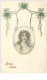 ILLUSTRATEURS.n°23648.PORTRAIT DE FEMME EN MEDAILLON - Ante 1900