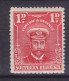 Southern Rhodesia 1924 Mi. 2, 1P. King George V. M. Marinenmütze, MH* (2 Scans) - Südrhodesien (...-1964)