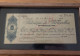 Cheque Banque De Bruxelles Brussel 1938 'Succursale De Gand'  Robert De Nobele 741,20 Frank Franc IN KADER - Wechsel