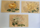 Lot 3 CPA Carte Postale Japon Japan Illustrateur Fleur  Non Circulé - Fleurs