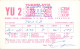 Yugoslavia Radio Amateur QSL Post Card Y03CD YU2CAK - Radio Amateur