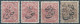 PERSIA PERSE IRAN,Qajar REVENUE STAMPS-Ministry Of Finance-different Hand Stamp Islamic Lunar 1322/23/24 On 5ch And 10ch - Iran