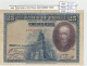 BILLETE ESPAÑA 25 PESETAS 1928 SIN SERIE P-74a MBC - Andere & Zonder Classificatie