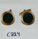 C224 Bijoux Anciens - Boutons De Manchettes - Plaque Or - Boutons De Col /de Manchettes