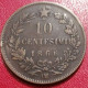 10 Centesimi Italie 1866 OM Sans Point - 1861-1878 : Victor Emmanuel II