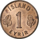 Islande, Eyrir, 1966, Bronze, SUP, KM:8 - Islanda