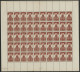 N° 751 4 Fr + 6 Fr LES INVALIDES Feuille Complète De 50 Ex Neufs ** MNH Cote 25 € Voir Suite - Full Sheets