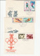 1956 - 1988   5 Diff OLYMPICS Poland  FDCs Olympic Games Sport Stamps Cover Fdc - Estate 1956: Melbourne