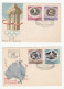 1956 - 1988   5 Diff OLYMPICS Poland  FDCs Olympic Games Sport Stamps Cover Fdc - Sommer 1956: Melbourne