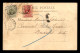 CARTE DE VERSAILLES, TAXEE 1 TIMBRE 10C, 1 TIMBRE 20C - CACHET DE BRUXELLES DU 29.05.1904 - Storia Postale