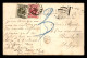 CARTE DE LILLE, TAXEE 1 TIMBRE 10C, 1 TIMBRE 20C - CACHET DE BRUXELLES DU 5.07.1904 - Storia Postale
