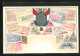 Präge-AK Somali, Briefmarken, Wappen Mit Fahnen  - Timbres (représentations)