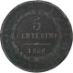 Italie, Carlo Felice, 5 Centesimi, 1826, Turin, Cuivre, TB+ - Emilie