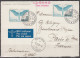 Suisse CPA De Winterthur Le 8 X 38  Poste Aérienne 10c Sur 65c X 2  " 1er Ufficio Postale " Cachet LUGANO Fiera Svizzera - Usados