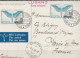 Suisse CPA De Winterthur Le 8 X 38  Poste Aérienne 10c Sur 65c X 2  " 1er Ufficio Postale " Cachet LUGANO Fiera Svizzera - Used Stamps