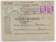 FRANCE GANDON 10FR VIOLETX2 ENVELOPPE VALEURS A RECOUVRER MEC AUXERRE 7.IX .1948  AU TARIF - 1945-54 Marianne De Gandon