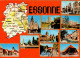 N°844 Z -cpsm Carte Géographique De L'Essonne - Cartes Géographiques