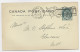 CANADA ENTIER ONE CENT POST CARTE REPIQUAGE BANK OF HAMILTON MECANIQUE DRAPEAU 1898 - 1860-1899 Règne De Victoria