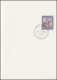 Schweiz 839 Deckengemälde: Maria Mit Kind 1966, PTT-Grußkarte Zum Jahreswechsel - Maximumkaarten