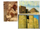 Delcampe - Grande Cpm - Lot 11 - EGYPTE -  KOMOMBO SAKKARA PYRAMIDE RAMSES III LUXOR ABU SIMBEL KOM OMBO PHILAE MEMNON ASWAN - Sues