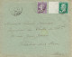 Tarifs Postaux France Du 09-08-1926 (13) Pasteur N° 170 10 C. + Semeuse 40 C.violet LSI 04-04-1928 - 1922-26 Pasteur