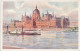 HONGRIE - Budapest - Orszachaz - Erste K K Priv - Donau Dampfschiffahrts Gesellschaft - Colorisé- Carte Postale Ancienne - Hungary